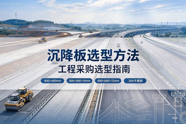麻山沉降板选择方法